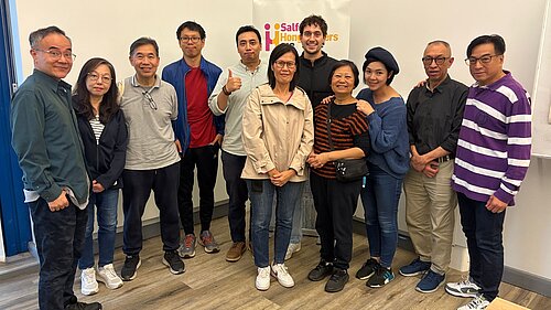 Cllr heilbron with the salford Hongkongers