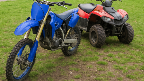 Labour block action on nuisance bikes and picture of off road bikes